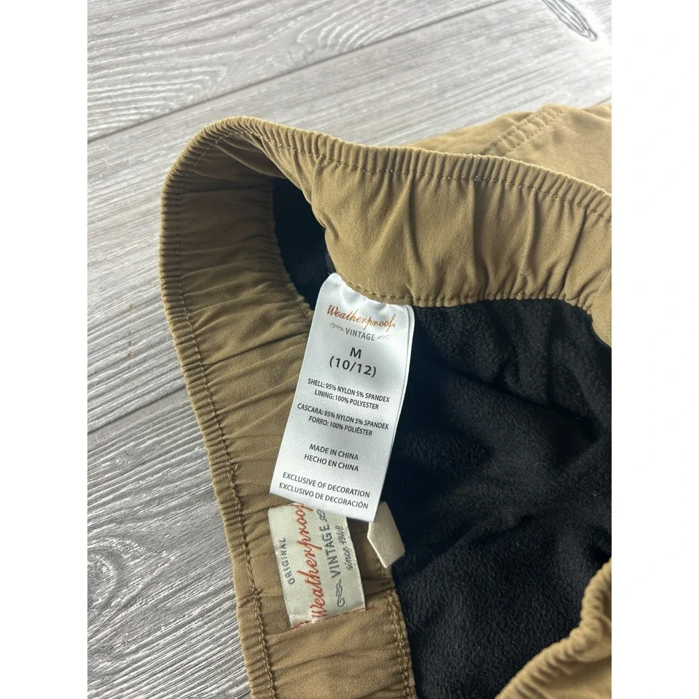 Weatherproof Vintage Youth Boys' Utility Pocket Pull-On Tech Jogger Tan Size M